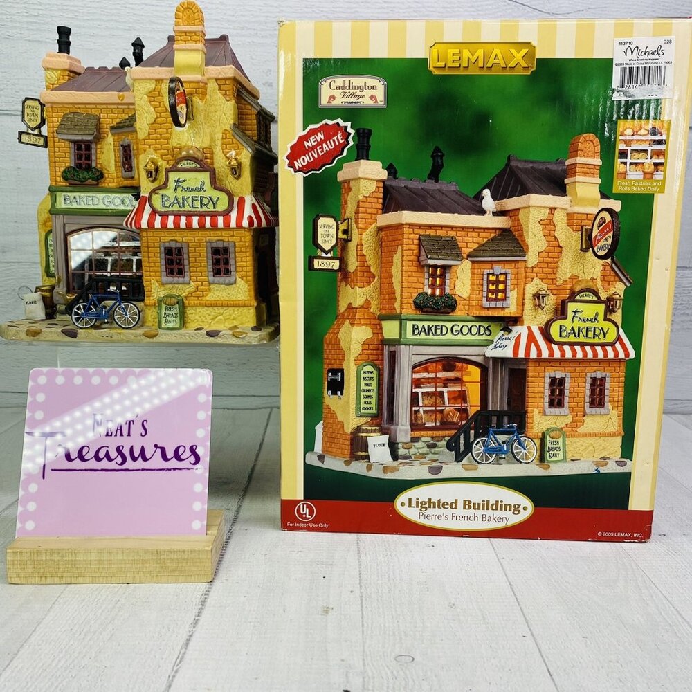 Lemax Caddington Village 95871 PIERRE'S FRENCH BAKERY 2009  Light Up Building